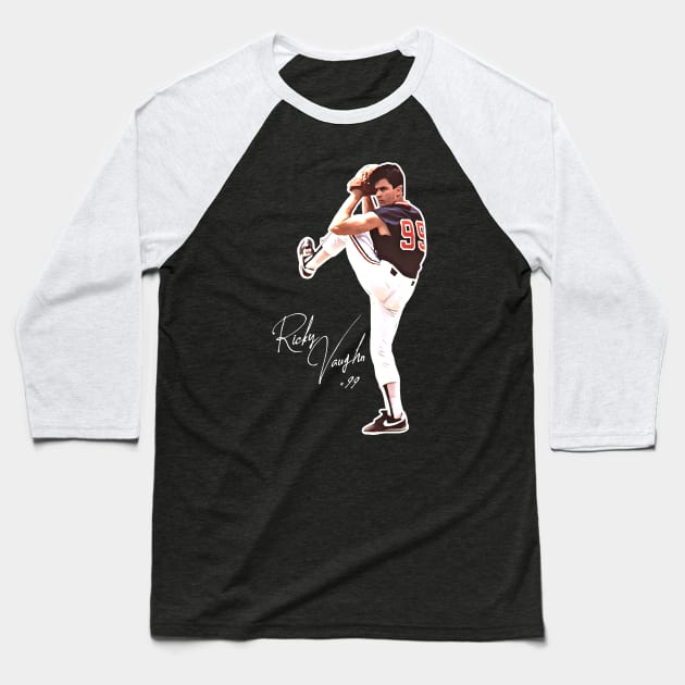 Ricky 'Wild Thing' Vaughn Baseball T-Shirt by darklordpug